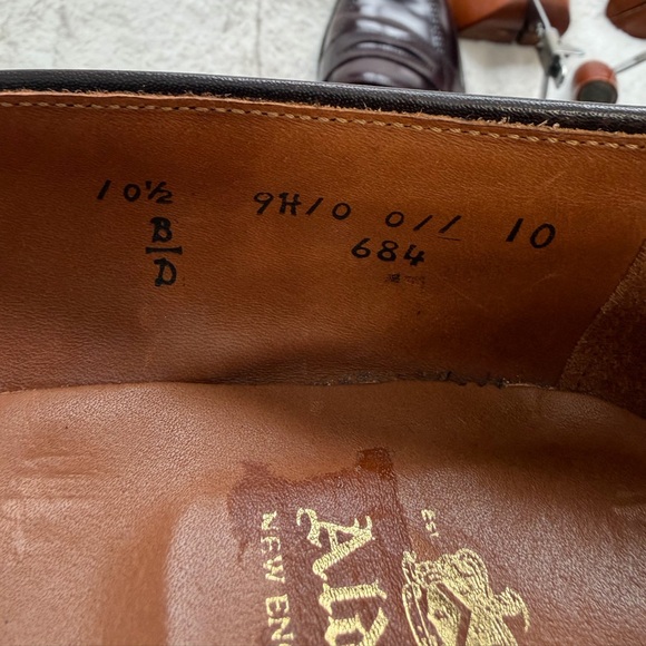 $1,022 Alden Genuine Shell Cordovan Leather Slip On Penny Loafers 10.5 - Picture 14 of 15